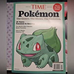 (NWT) TIME Magazine 2024 Pokémon Limited Edition Collector Cover ft Bulbasaur